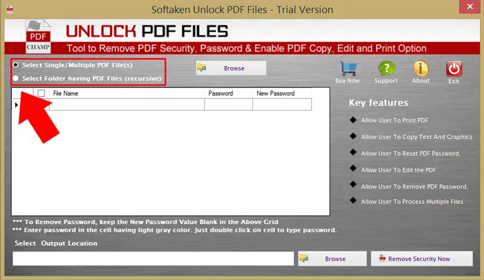 Select PDF Files